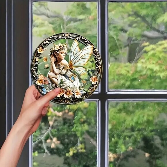 Enchanting Elf Fairy Acrylic Window Decor Suncatcher - Picture 9 of 9